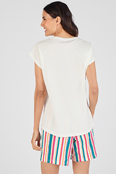 Short de pyjama pur coton peigné