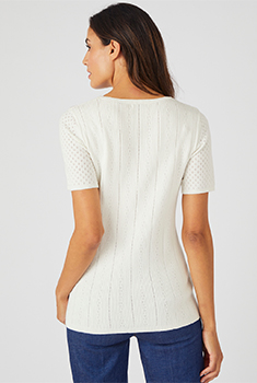 Pull maille ajourée