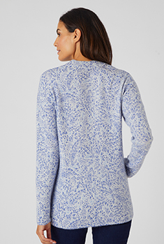 Pull imprimé à base de laine