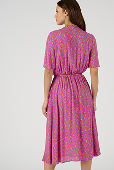 Robe crépon fibres pure viscose Lenzing™ EcoVero™