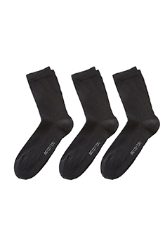 Lot de 3 paires de chaussettes en coton biologique majoritaire