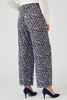 Pantalon 7/8ème maille plissée