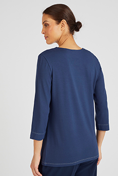 T-shirt motifs coloris doré