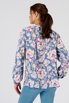 Chemisier fibres pure viscose reliéfée Lenzing™ EcoVero™