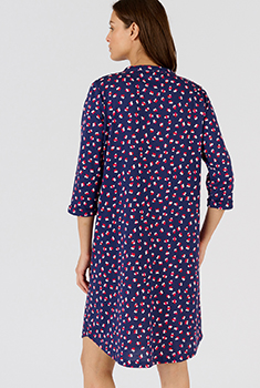Chemise de nuit col tunisien