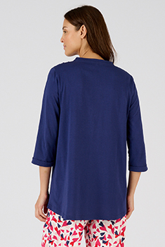 T-shirt de pyjama pur coton peigné