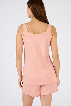 Pyjashort en maille pointelle