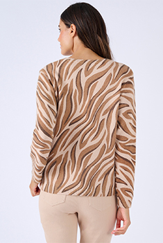 Pull imprimé animalier Thermolactyl