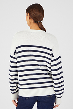 Gilet uni ou rayé esprit marin