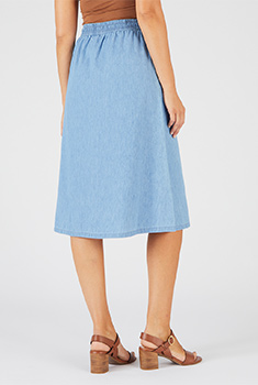 Jupe tissu chambray
