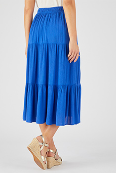Jupe crépon fibres pure viscose Lenzing™ EcoVero™