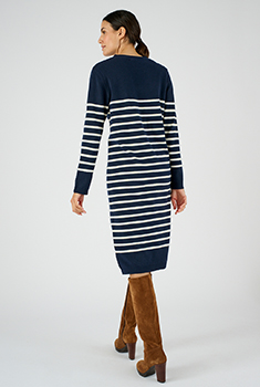 Robe-pull esprit marinière Thermolactyl