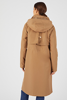 Parka longue esprit trench