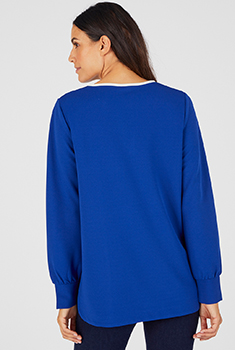 Tunique maille crêpe stretch