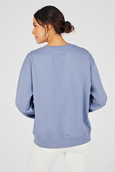 Sweat pur coton brodé