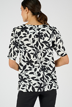 Blouse satinée