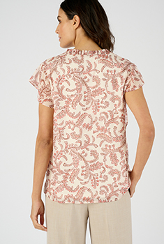 Blouse voile brillant