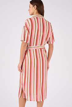 Robe en tissu créponné pure viscose