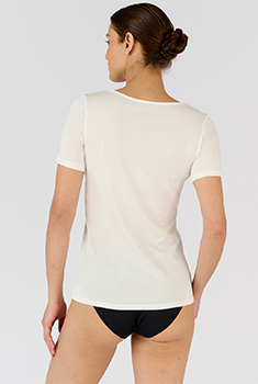 T-shirt Climatyl col dentelle