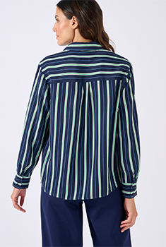 Chemisier rayé pure viscose