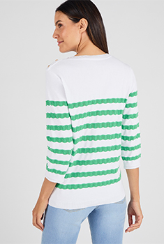Pull marinière rayures fantaisies