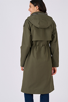 Parka longue esprit trench