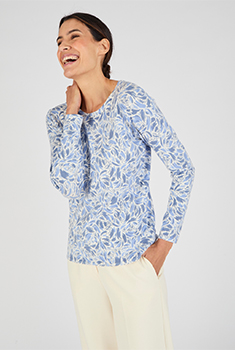 Pull maille fine uni ou imprimé