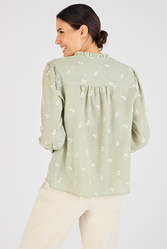 Blouse ample en pur coton biologique