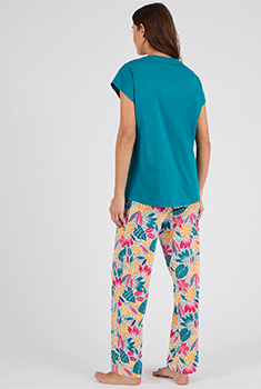 Pantalon de pyjama en maille jersey pur coton