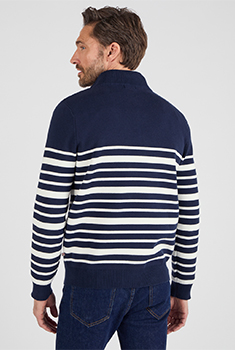 Pull col montant zippé
