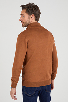 Gilet zippé col montant