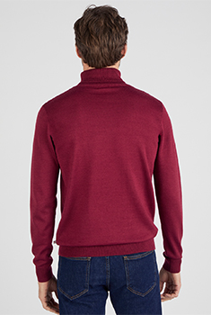 Pull classique col roulé