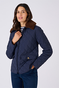Veste matelassée col amovible