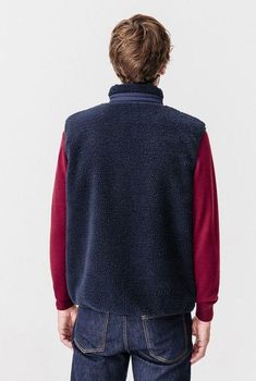 Veste réversible sans manches