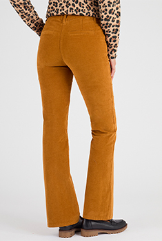 Pantalon flare velours