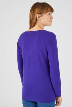 Pull col V en pur cachemire