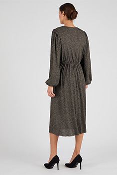 Robe lamée effet cache-coeur