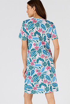 Chemise de nuit maille jersey pur coton peigné