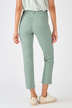 Pantalon 7/8ème fantaisie boutonnée