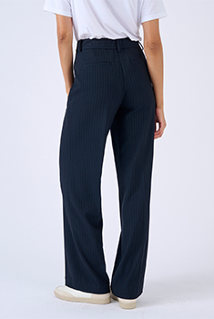 Pantalon large rayé