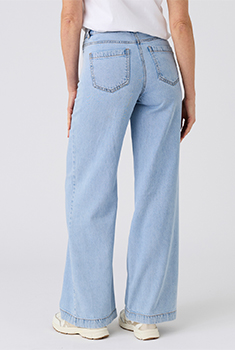 Pantalon large fibres Lyocell Tencel™ et coton