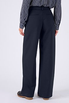 Pantalon large effet pont