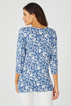 Pull maille fine manches 3/4