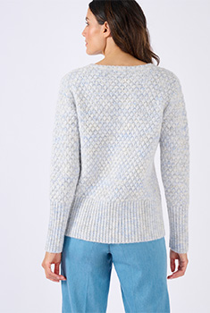 Pull maille multicolore