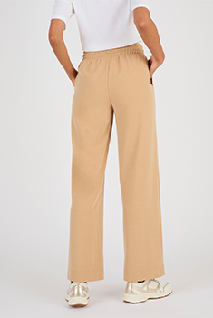 Pantalon large en maille piquée