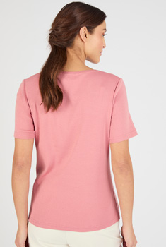 T-shirt brodé pur coton