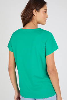 T-shirt broderies ajourées en pur coton