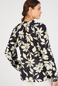 Blouse fluide bicolore