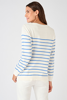 Pull rayures fantaisie