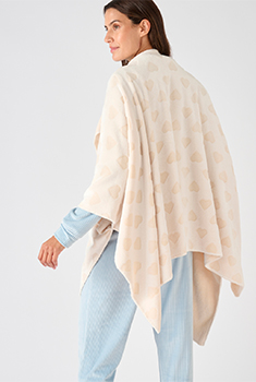 Poncho Thermolactyl en maille polaire